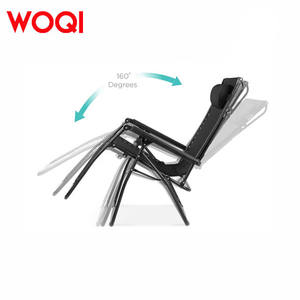 Tumbona plegable Woqi con toldo 49x34x27 en poliéster negro, diseño moderno para exteriores, piscina y jardín. - Product Image 5