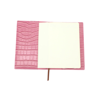 Carnet de notes rechargeable en cuir PU motif Saffiano A5 pour personnalisation