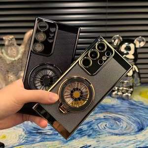 Custodia per telefono con supporto per cavalletto in maglia di dissipazione del calore Cover posteriore a nido d'ape custodia per <span class=keywords><strong>Samsung</strong></span> S25 24 23 22 <span class=keywords><strong>21</strong></span> - Product Image 4