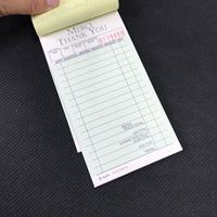 Pasokan langsung dari pabrik pelayan pesanan Pad untuk Menu makanan sadel dijahit Offset kertas buku dengan Hard Cover