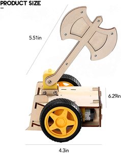 Kit de puzzle en bois pour enfants, jouet éducatif à monter soi-même, ensemble de robots de combat - Product Image 3