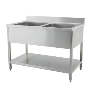 Simple stainless steel square <b>leg</b> <b>kitchen</b> sink commercial grade restaurant bakery hotel home - Product Image 2
