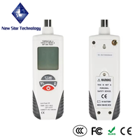 Thermo-hygromètre numérique portable HTI, mesureur de température et d'humidité gris/orange -30~100C 0~100%RH 0.01%RH