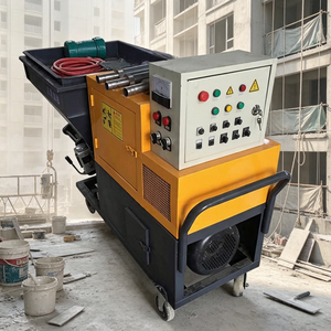Machine de pulvérisation de mortier électrique durable avec pompe pour la finition du béton des escaliers et des marches de stades - Product Image 1