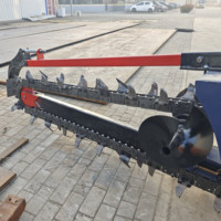 Zanjadora de Cadena para Tractor de Uso Pesado, Máquina para Excavar Zanjas Agrícolas para la Colocación de Tuberías de Agua y Cables, Equipo de Zanjadora Agrícola