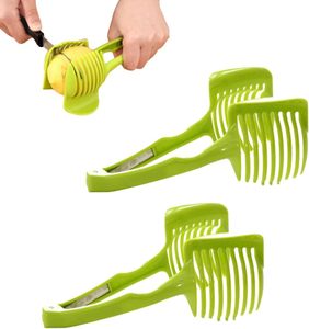Tomato Slicers <b>Cutter</b> Holder Onion Fruit <b>Vegetable</b> Food Tong Orange Lemon Tomato Slicer - Product Image 1