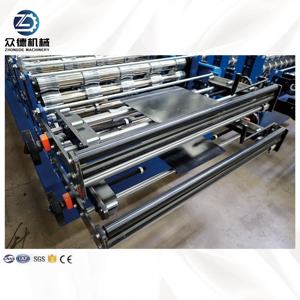 Automatische doppels chichtige Trapez ziegel Rollen form maschine Farbige Stahldach ziegel herstellung Maschinen produktion - Product Image 4