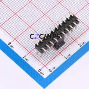 A254US-WS10P-PC075 Pin Header SMD,P=2.54mm Connector 2x10P Square Hole Double Row 20P - Product Image 2