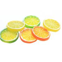 100 Buah 50Mm Anting Flatback Resin Oranye Lemon Hijau Lemon Kuning Liontin Panjang Perhiasan Buah Musim Panas Mode untuk Hadiah Anak Perempuan