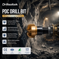 Foret de forage PDC résistant à l'usure Drillsoltek pour l'exploration minière et le forage de puits d'eau