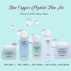 Оптовый набор для ухода за кожей лица с высококачественным медным пептидом GHK-Cu, антивозрастной, глубоко увлажняющий, восстанавливающий, 5 предметов - Product Image 3
