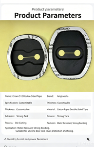 Nastro Adesivo Automobilistico <span class=keywords><strong>Super</strong></span> Adesivo in Silicone per Protezione Serrature Porte, Nastro <span class=keywords><strong>Biadesivo</strong></span> Fustellato Resistente in Scatola - Product Image 5