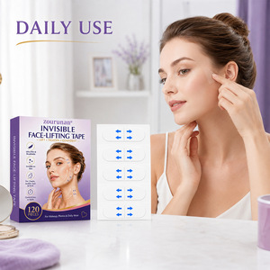 Cinta invisible para levantar el rostro Zourunan, 120 piezas, ultrafina y transpirable para uso diario - Product Image 1