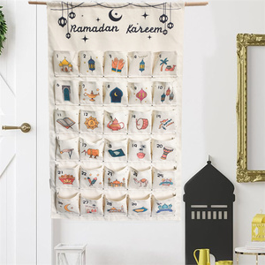 Calendario de Adviento con cuenta regresiva de Ramadán personalizado, decoración colgante de pared para niños, regalo de Festival de Navidad - Product Image 2