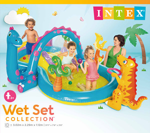 <span class=keywords><strong>Parc</strong></span> <span class=keywords><strong>aquatique</strong></span> gonflable <span class=keywords><strong>Intex</strong></span> 57135 Dinoland Home Play Centre avec toboggans, en PVC, pour usage intérieur et extérieur - Product Image 4
