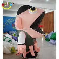 Costumes de mascotte de pieuvre de dessin animé gonflables pour événements sportifs