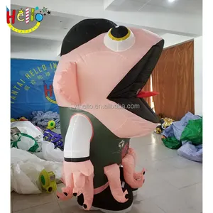 Kostum Dansa Maskot Kartun Gurita Tiup untuk Acara Olahraga