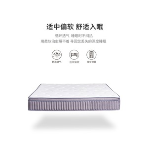 ที่นอนพีระลูกยางสีม่วง 15 มม. ท็อปเปอร์ยางพาราธรรมชาติ ระบายอากาศได้ดี สำหรับห้องนอน - Product Image 5