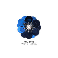 Accessoires de vêtements faits main à la main, perles et sequins, fleurs colorées, chaussures, chapeaux, emballages cadeaux, décoration maison DIY - Vente chaude