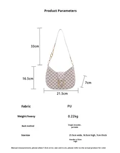 Thiết Kế Bán Buôn Gia Đình New Underarm Bánh Bao Phụ Nữ Túi Xách PU Da Chéo Cơ Thể Túi Xách Cổ Điển Của Phụ Nữ Vai Túi - Product Image 2