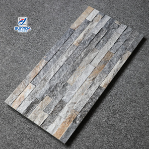 Thiết kế mới biệt thự sang trọng Ốp tường cho thiết kế bên ngoài nhà <span class=keywords><strong>Slate</strong></span> gạch tường giá gốm gạch 300x600 mét - Product Image 3