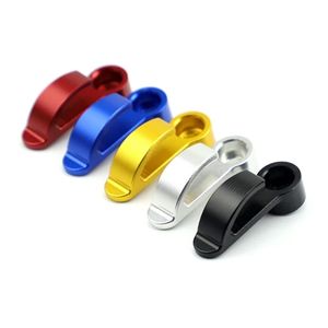 Gancho universal de aluminio para motocicleta, <span class=keywords><strong>casco</strong></span> con bolsa para un solo orificio, soporte de gancho de transporte para moto de cross, Scooter Eléctrico, ciclomotor - Product Image 1