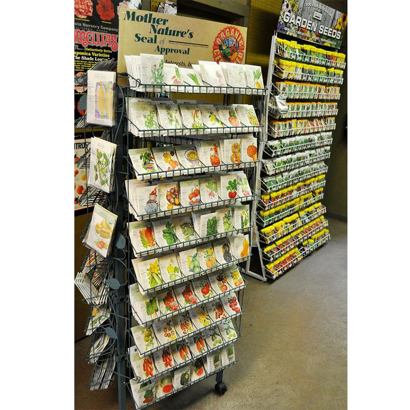 Apache Factory Customized Metal Iron Wire Seed Display Racks Supermarket Grade for Seeds Plants and Crops — view 6