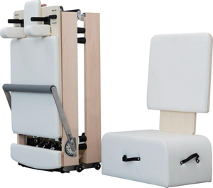 Appareil de fitness et de yoga professionnel pliable CE Reformer en bois d'érable équilibré pour la maison Z88-F en bois d'érable américain + aluminium - Product Image 1