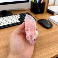 Jouet sensoriel en silicone souple de qualité supérieure, motif griffe de chat Onigiri, saveur fraise Kawaii, design mignon, ornement de bureau pour les 14 ans et plus