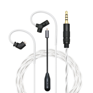 Earphone Cables With Detachable Long Boom Microphone IEM Audio Pickup Gaming E-sports Live Streaming Copper Silver Plated Cables - Product Image 2