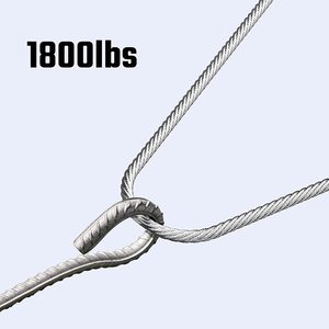 Cable de avión 1/8 \ "3/16 \" 1/4 \ "7X19 T316 Sistema de barandilla de cubierta de acero inoxidable Cuerda de alambre Doblado personalizado a estándar ASI - Product Image 2