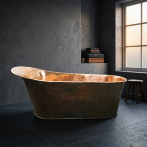 Baignoire de Luxe en Bronze Huilé, Double Baignoire Autoportante au Design Moderne pour Salle de Bain et Villas - Indian Home Crafts - Product Image 3
