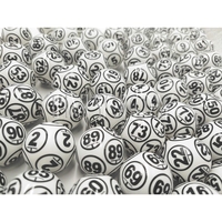 Balles de ping-pong en plastique miniatures personnalisées avec logo, 38 mm, pour tirage au sort de loterie, couleurs assorties, solides et durables