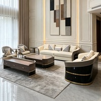 Canapé en cuir italien de luxe léger, meubles sur mesure haut de gamme pour villa, salon de luxe, grand appartement, armoire complète pour toute la maison