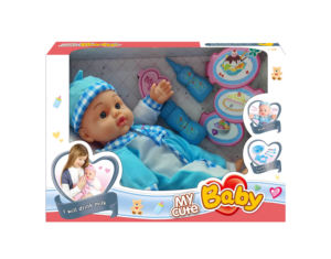 Poupée bébé réaliste de 12 pouces avec son, ensemble interactif d'éveil, jeu de rôle, cadeau pour les enfants d'âge préscolaire - Product Image 3