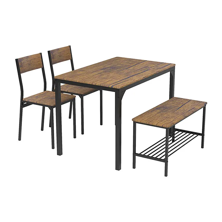 Restaurant Wooden Nordic Bar And Chair Table Set For Pub