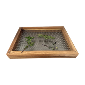 天然アカシア木材ハーブドライラック吊り下げ,食品乾燥ラック - Product Image 1