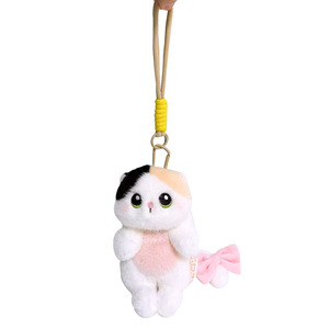 Juguetes de Peluche al por Mayor, Colgante de Gato de Tres Flores Rabbitai, Llavero de Gato Siamés, Juguete de Peluche de Conejo Blanco, Muñeco de Pingüino, Colgante para Mochila - Product Image 5