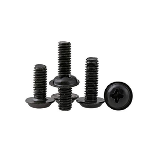 Black Oxide CNC Machined <b>Flange</b> Nut M10 Metric 18mm Height Round Head General Industry Use - Product Image 4