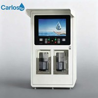 Distributeur d'eau potable automatique à double sortie pour la communauté, machine de distribution d'eau RO en libre-service