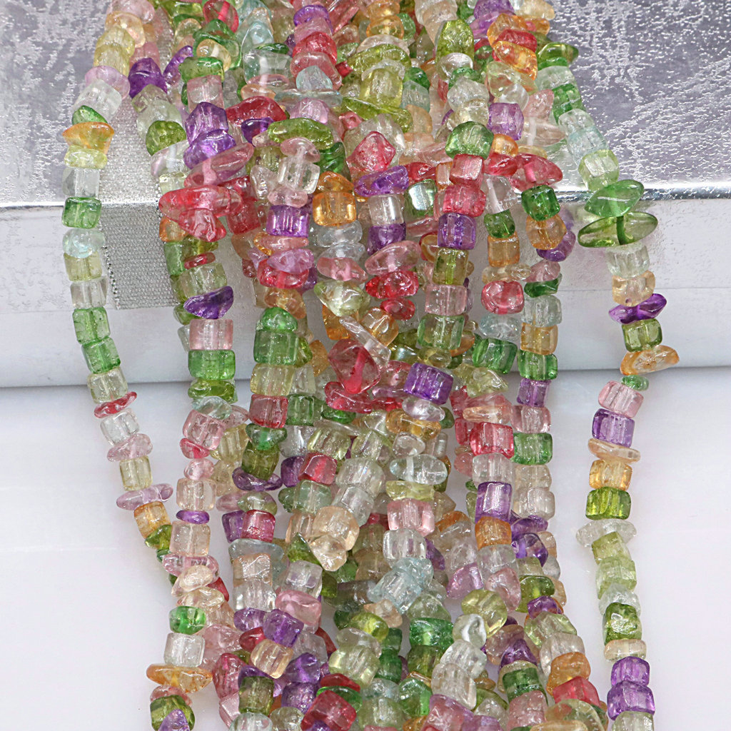 Cristal coloré explosif (couleur ajoutée)