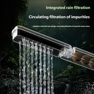 Acryl Ecologisch Schildpaddenterrarium met 160% vergroot praktisch oppervlak, geïntegreerde filtratie en bodemafvoer voor thuisgebruik. - Product Image 4