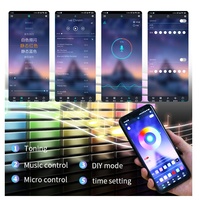 Prix usine couleur PVC intérieur de voiture Led bande App contrôle RGB bande lumineuse IP65 12v musique synchronisation télécommande atmosphère