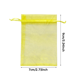 Kantong <span class=keywords><strong>Organza</strong></span> Grosir 7x9cm Kantong Hadiah Kecil Terima Pesanan Kemasan Kustom Dengan Tali untuk Perhiasan Pernikahan - Product Image 3