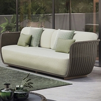 Sofa Villa Weaving Vine New Chinese Garden Outdoor Vine Stuhl Terrasse Balkon Wasserdichtes Sonnenschutz sofa Outdoor