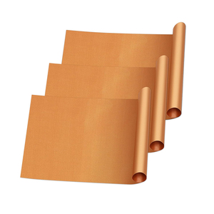 Tapis de cuisson BBQ antiadhésif en cuivre facile à nettoyer, outils de cuisson BBQ antiadhésifs - Product Image 3