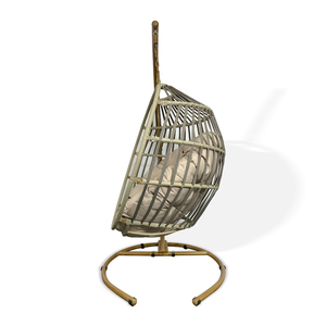 Nouvelle conception de chaise suspendue en rotin en forme de poire <span class=keywords><strong>pour</strong></span> l'extérieur, chaise suspendue ronde en forme de <span class=keywords><strong>nid</strong></span> <span class=keywords><strong>d</strong></span>'<span class=keywords><strong>oiseau</strong></span> <span class=keywords><strong>pour</strong></span> l'intérieur, <span class=keywords><strong>pour</strong></span> adultes - Product Image 3
