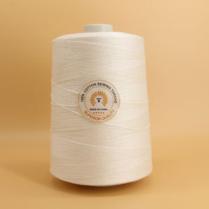 60s/3 hilo de coser de algodón blanco teñido 100% Algodon Hilos para aplicación de ropa 60s/3 Color blanco crudo - Product Image 3