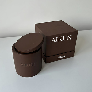 ชุดเทียนหอม AIKUN ในกระปุกเซรามิกธรรมชาติ พร้อมฝาปิดแบบสติกเกอร์ กลิ่นหอมหลากหลาย สำหรับห้องนอน งานปาร์ตี้ และเทศกาลรอมฎอน - Product Image 5