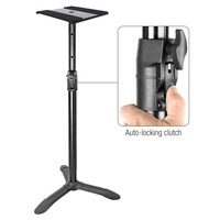 SS048 Yinyu Support de Haut-Parleur PA à Réglage de Hauteur Sans Outil, Charge 20KG, pour Enceintes d'Étagère 4"-8" Utilisation Studio